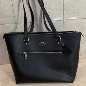 Coach Black Leather Tote